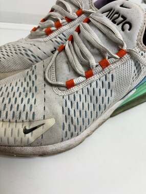 Nike Air Max 270 Men’s Size 10.5 White Blue Green DX2347-100 – Athletic Running